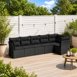 Comfort and Practicality with the 6 Piece Garden Sofa Set