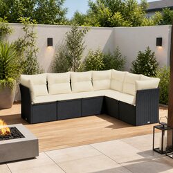 Practical and Reliable 6-Piece Garden Sofa Set