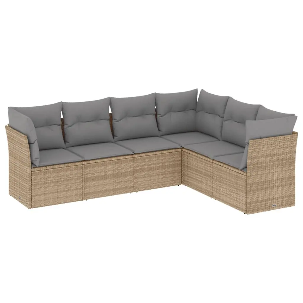 6-Piece Garden Sofa Set with Storage Solutions