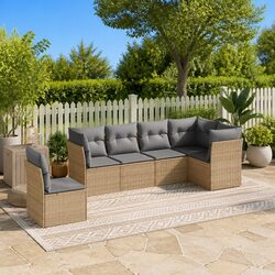 Comfortable 6-Piece Sofa Set - Practical Outdoor Solution