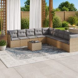 Comfortable 10-Piece Beige Sofa Set - Quality Meets Value