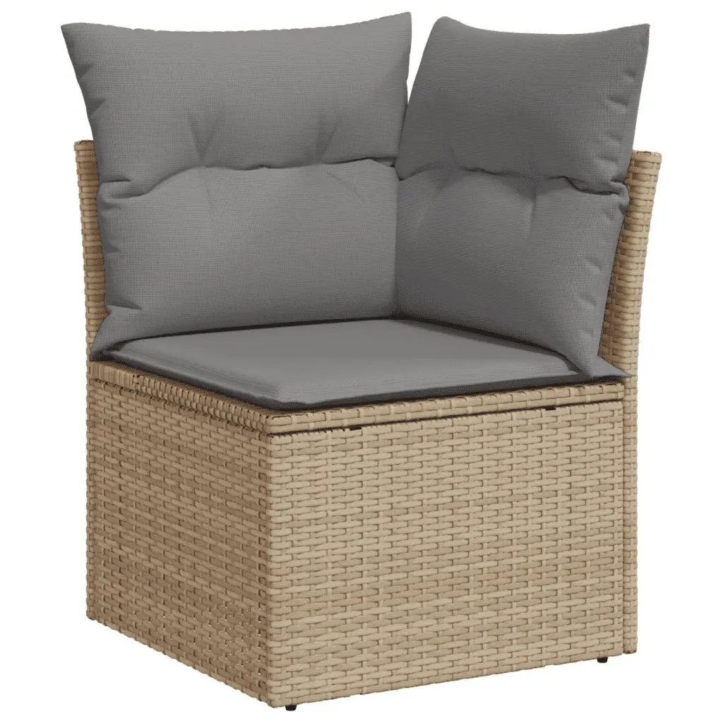 11-Piece Beige Garden Sofa Set