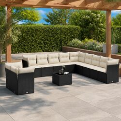 Comfortable 12 Piece Garden Sofa Set with Storage Options