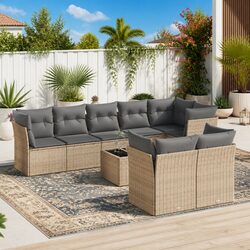 Comfortable and Durable 9-Piece Garden Sofa Set
