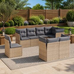 Comfortable and Reliable 8-Piece Outdoor Sofa Set