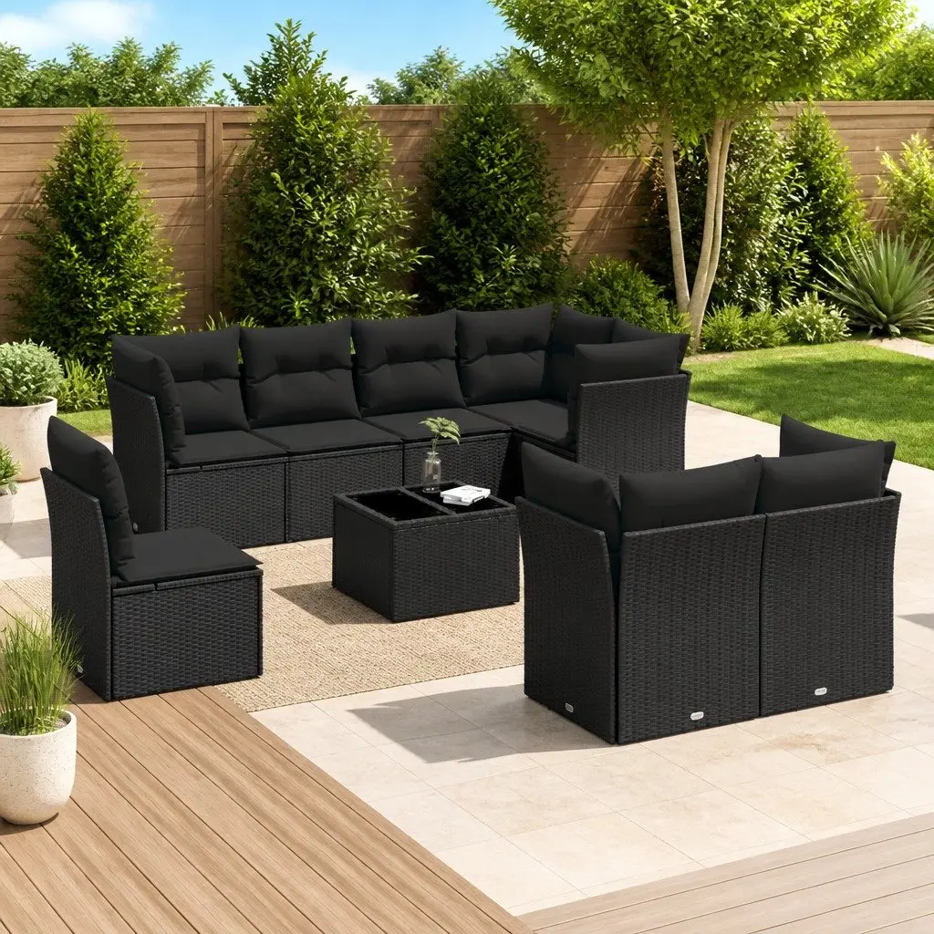 9 Piece Garden Sofa Set with Storage Bags