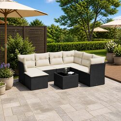 Practical and Stylish 8 Piece Garden Sofa Set