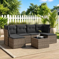 Comfortable and Affordable 7 Piece Garden Sofa Set