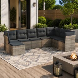 Comfortable 8-Piece Garden Sofa Set - Value for Your Space