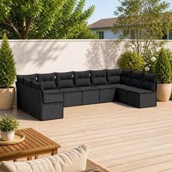 Comfortable Garden Sofa Set with Practical Storage Features