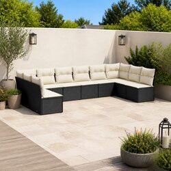 Comfortable and Affordable 10 Piece Garden Sofa Set