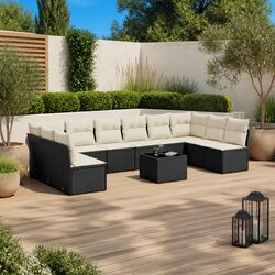 Value-Driven 11-Piece Garden Sofa Set with Storage