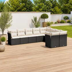 Comfortable 9 Piece Outdoor Garden Sofa Set