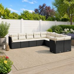 Comfort and Value in This 10 Piece Garden Sofa Set