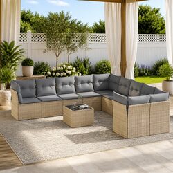 Comfortable and Versatile 11-Piece Outdoor Sofa Set