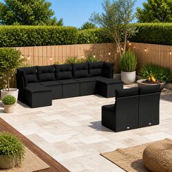 Practical 9-Piece Outdoor Sofa Set for Comfort and Value