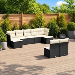 Comfortable 9-Piece Sofa Set for Outdoor Enjoyment