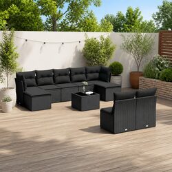 Reliable 10 Piece Garden Sofa Set with Storage Features