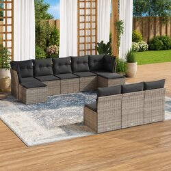 Comfort and Practicality in a 10-Piece Garden Sofa Set