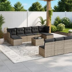 Comfort Meets Value: Grey Garden Sofa Set