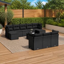 Comfortable and Practical 11-Piece Garden Sofa Set