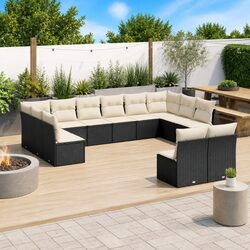 Reliable 12 Piece Garden Sofa Set with Storage Solutions