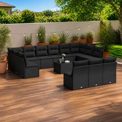 Comfortable 14 Piece Garden Sofa Set for Outdoor Relaxation