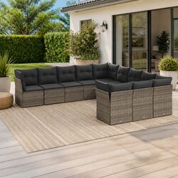 Comfortable 11-Piece Garden Sofa Set for Relaxation