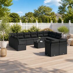 Comfortable 13 Piece Garden Sofa Set - Ideal for Relaxation