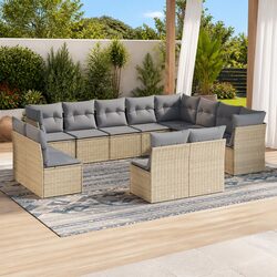 Comfort and Practicality with 12-Piece Garden Sofa Set