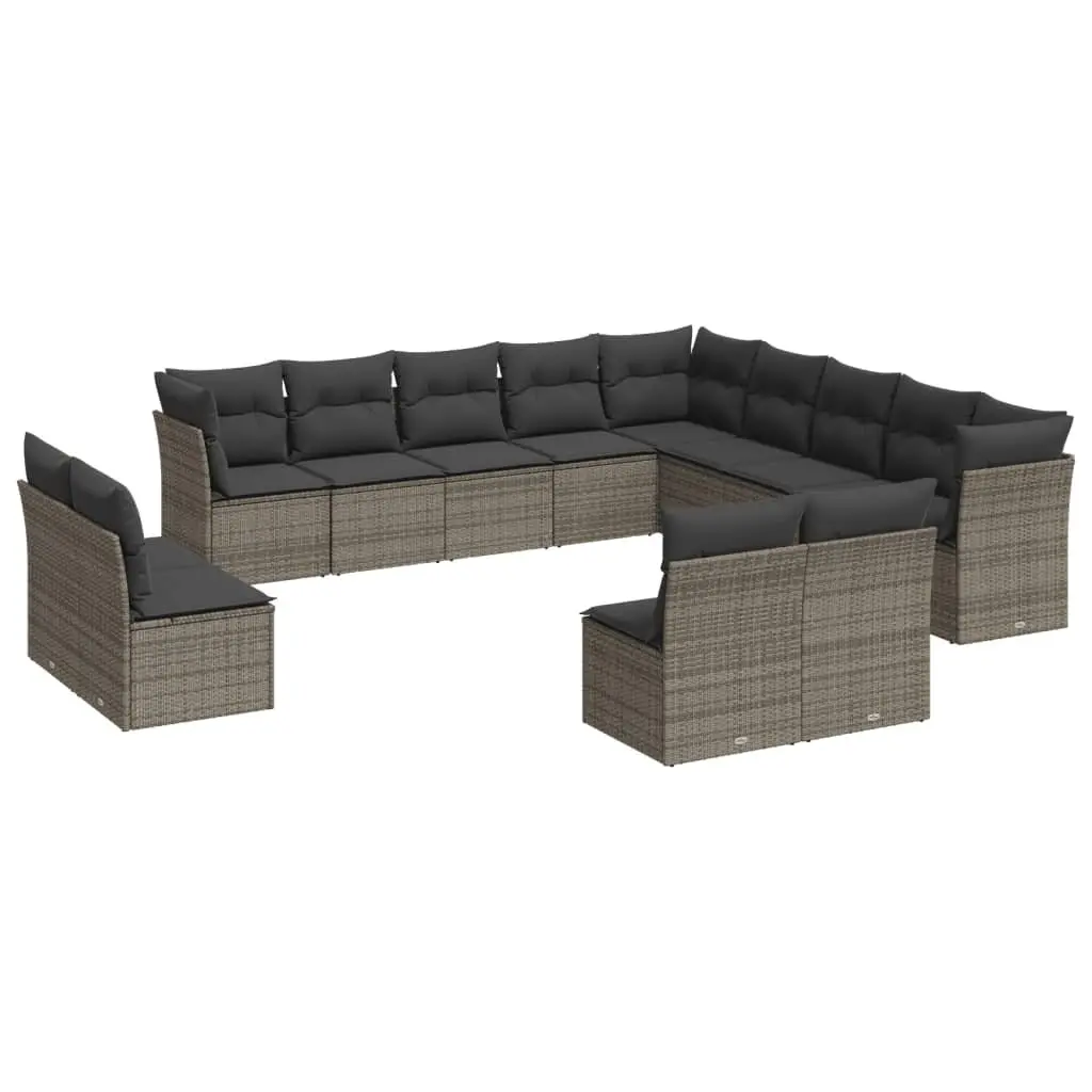 Garden Sofa Set 13 Piece Outdoor Furniture Patio Seating Grey