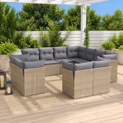 Comfortable and Practical 11-Piece Garden Sofa Set