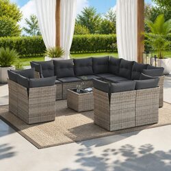 Quality Garden Sofa Set: 12-Piece Outdoor Comfort