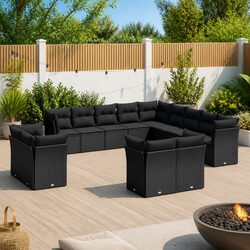 Comfortable and Versatile 13-Piece Garden Sofa Set