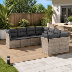 Reliable 8-Piece Garden Sofa Set for Outdoor Comfort