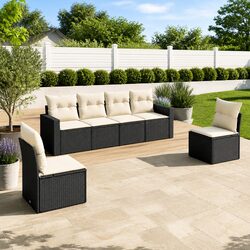 Comfort and Value in 6-Piece Outdoor Sectional Sofa Set