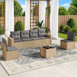 Comfort and Value in Our 7 Piece Garden Sofa Set