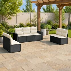 Comfortable 7 Piece Outdoor Sofa Set with Storage Options