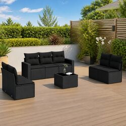 Reliable and Stylish 8-Piece Outdoor Sectional Sofa Set