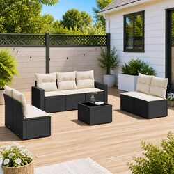 Comfortable and Versatile 8-Piece Sectional Sofa Set