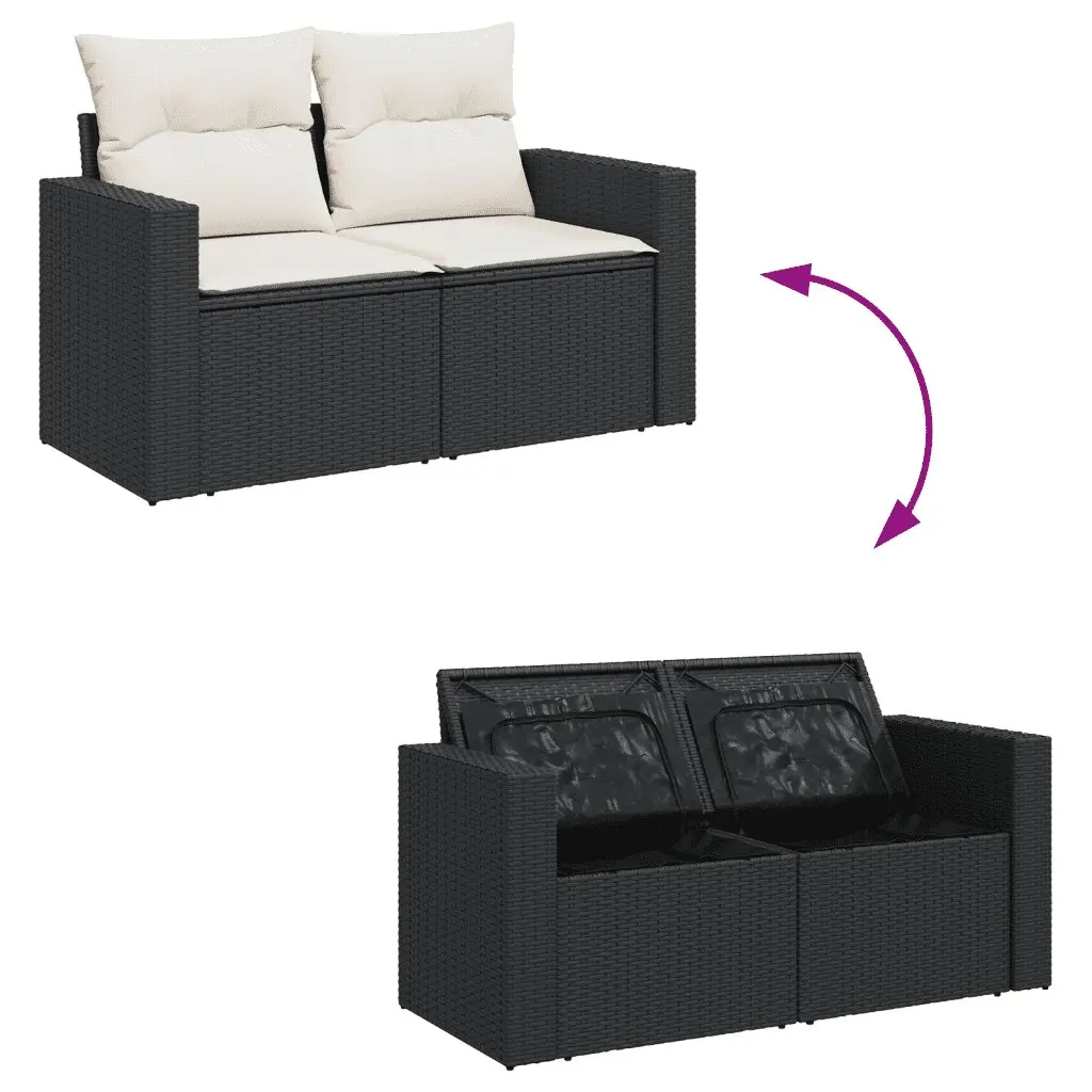 8-Piece Outdoor Sofa Set with Storage Options