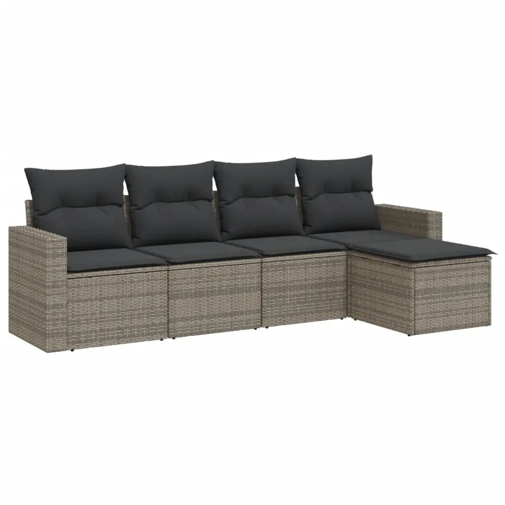 5-Piece Outdoor Sofa Set with Washable Cushions