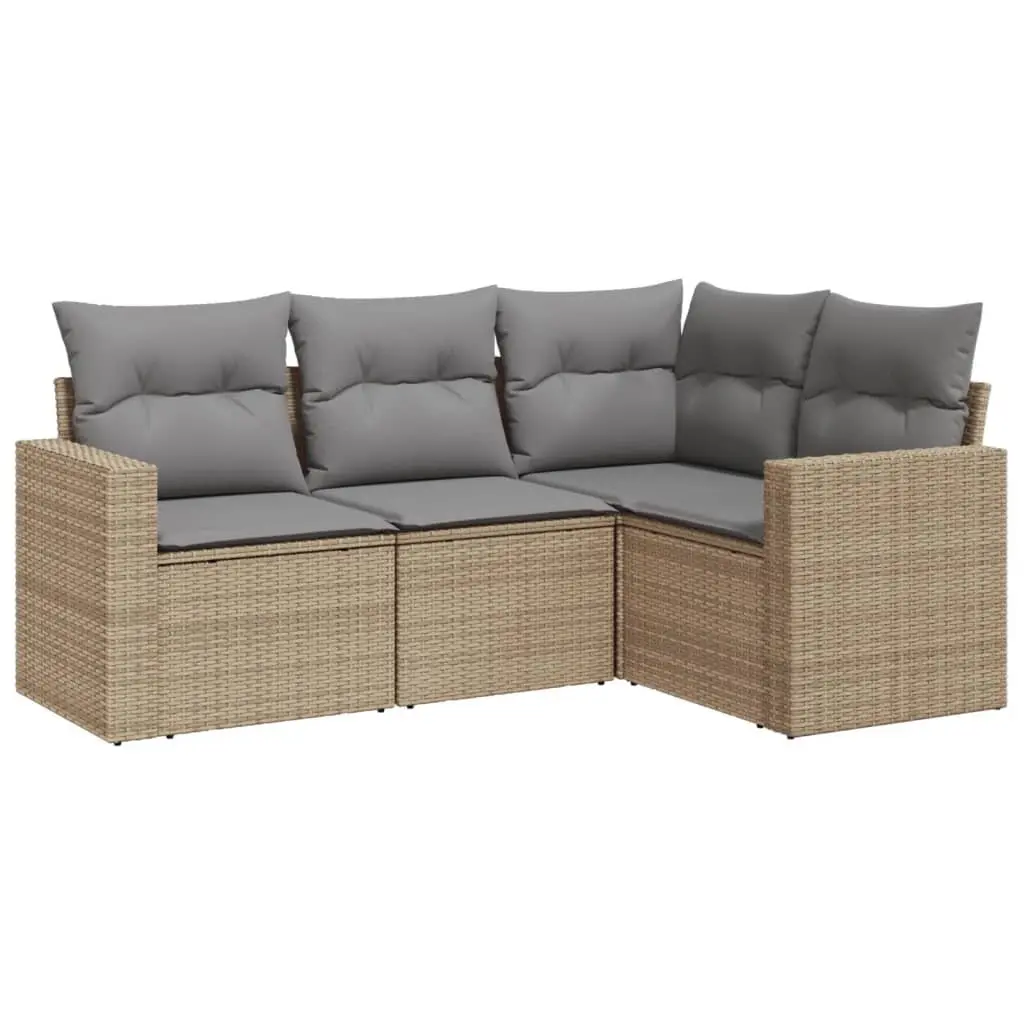 4 Piece Outdoor Sofa Set with Storage