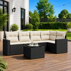 Value-Driven 6-Piece Sectional Sofa Set for Outdoors
