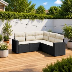 5 Piece Outdoor Garden Sofa Set: Practical and Stylish