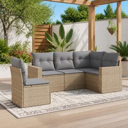 Comfortable Outdoor Sectional Sofa Set with Storage Bags