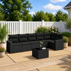 Comfort Meets Value in 7-Piece Outdoor Sofa Set