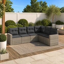 Quality Meets Comfort in This 6 Piece Outdoor Sofa Set