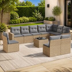 Comfortable 11-Piece Outdoor Sofa Set for Enjoyable Living
