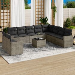 Value-Driven Grey 11-Piece Outdoor Sofa Collection